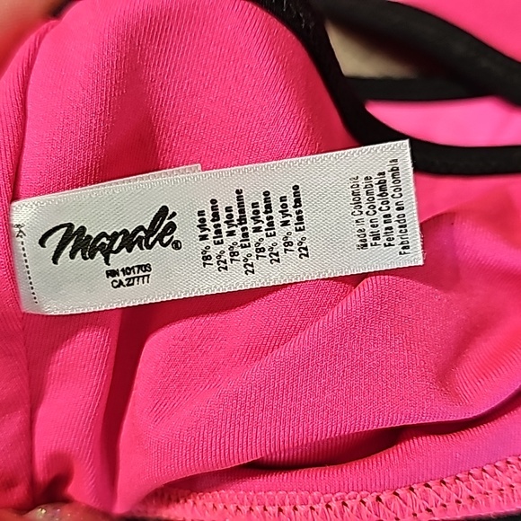 NWOT Napale Bikini Set Hot Pink Size Large - Picture 7 of 16